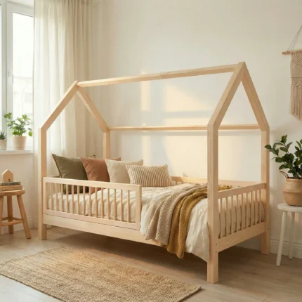 Lit cabane Helsinki avec barrière